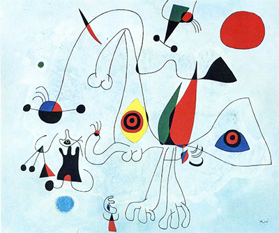 Women and Birds at Sunrise Joan Miro